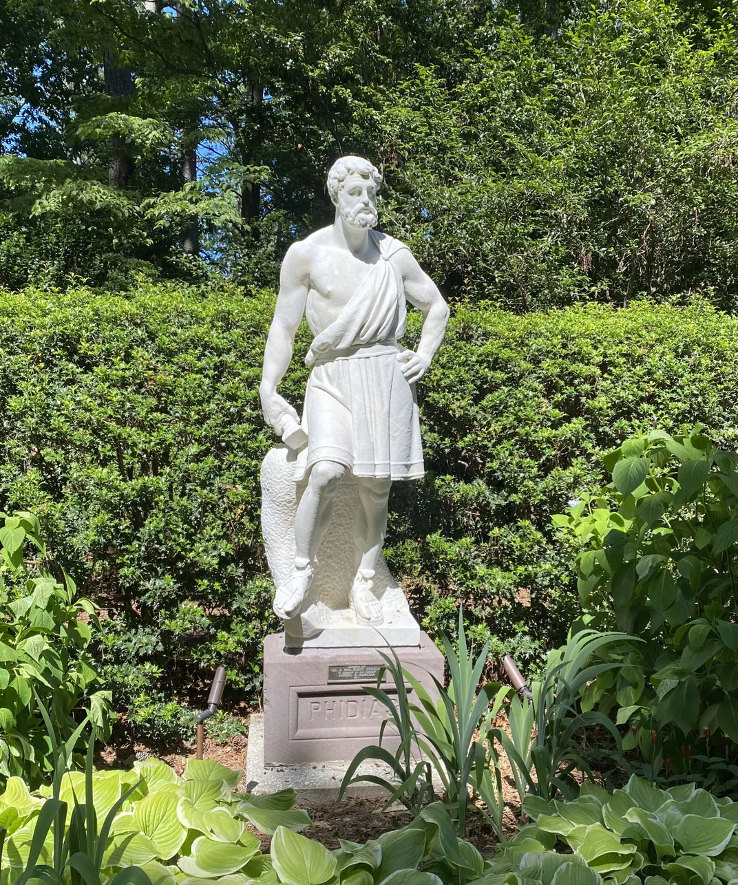Ezekiel's Phidias sculpture at the Norfolk Botanical Garden