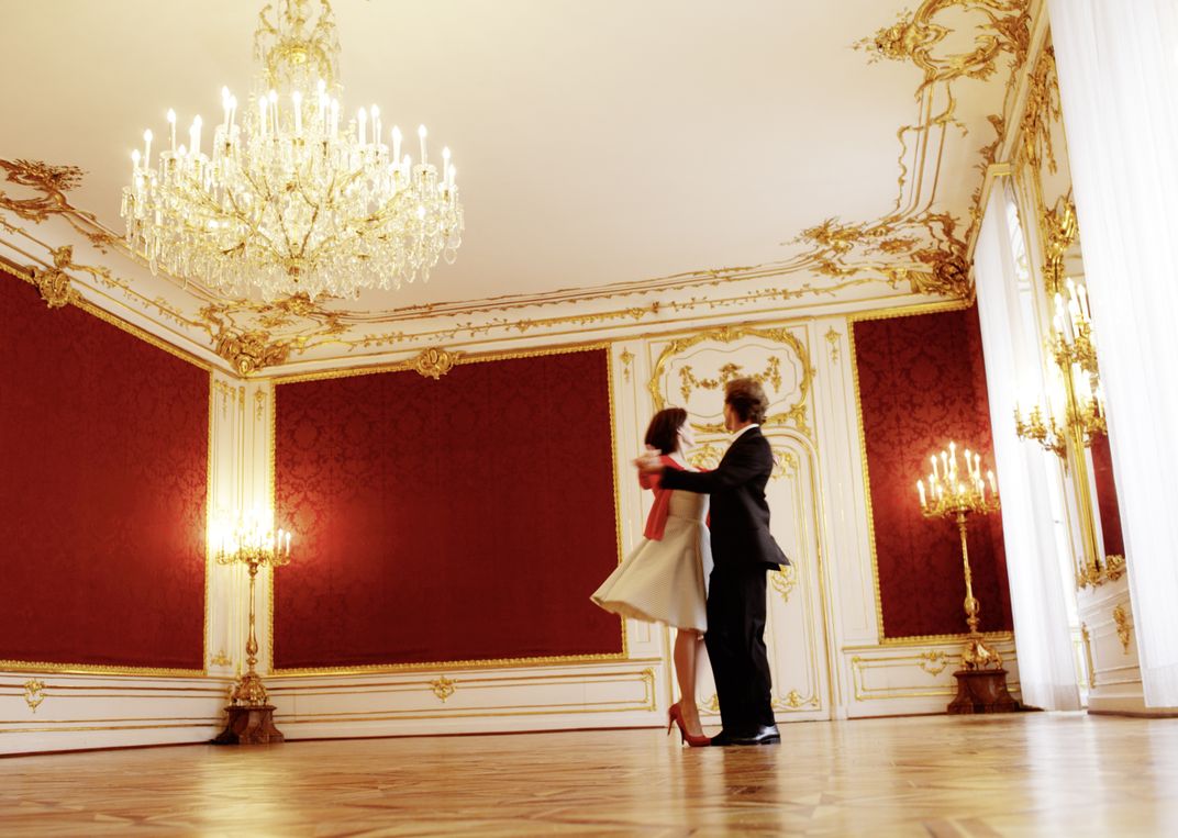 Waltz lesson. Credit: Austrian National Tourist Office/Peter Rigaud