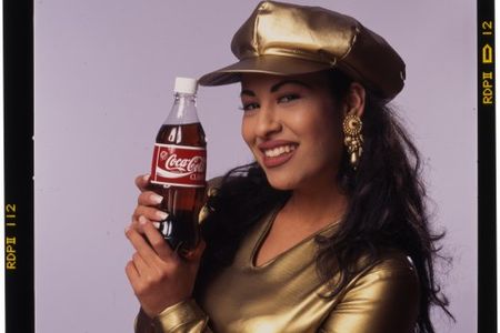 Photograph for a Coca-Cola ad featuring Selena, 1994. Photo by Al Rendon. (NMAH)
