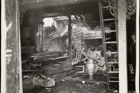 The interior of the Cocoanut Grove nightclub after the fire.