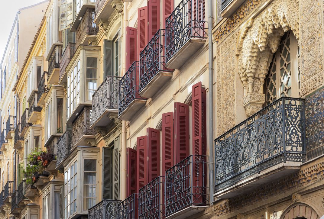 Architectural details of Old Town Málaga