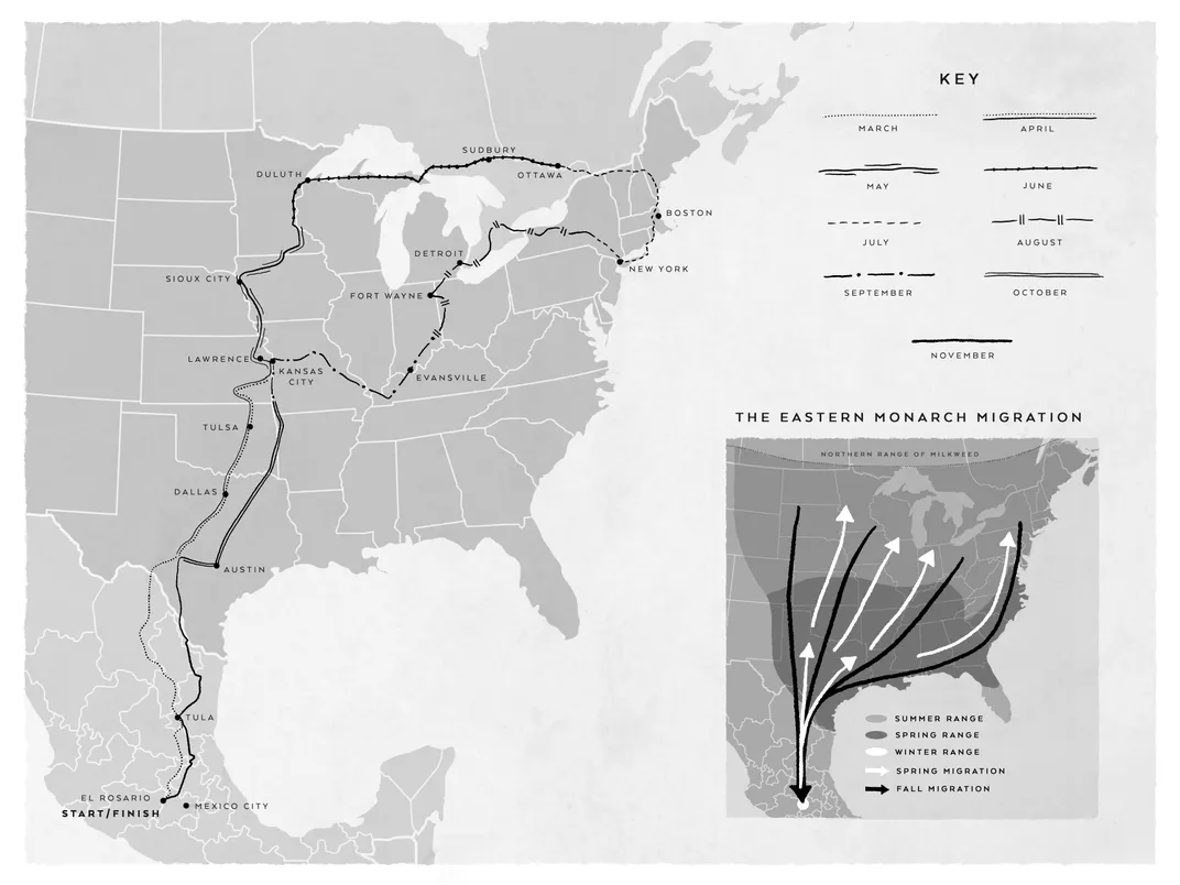 What I Learned Biking the 10,000-Mile Migration Route of Monarch Butterflies