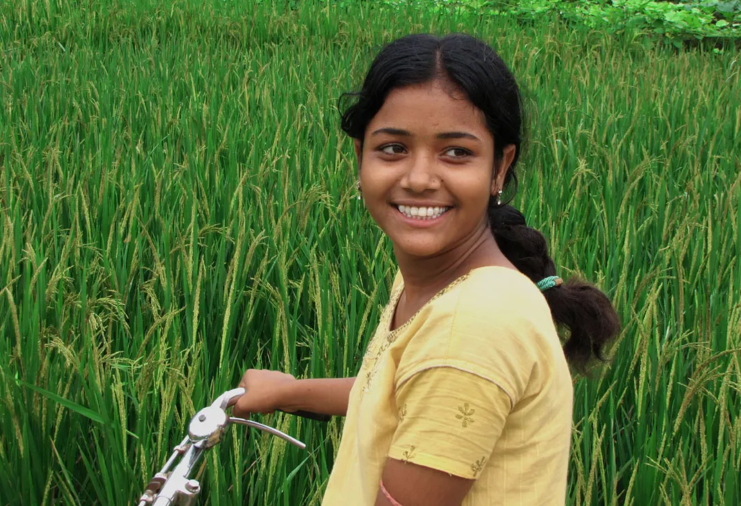 This Is Village Girl Of West Bengal India The Photo Depicts The
