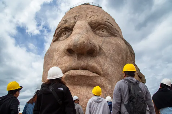 Tourists Visit the Crazy Horse Memorial thumbnail