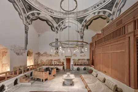 Inside the restored women's cold room