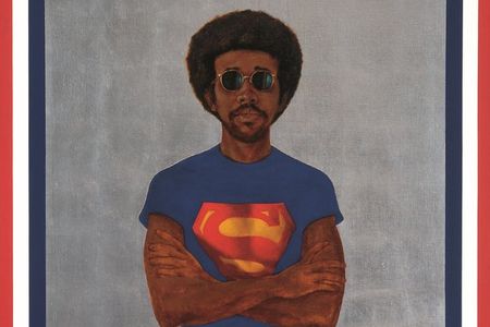 Barkley L. Hendricks, "Icon for My Man Superman (Superman Never Saved any Black People – Bobby Seale)," 1969 