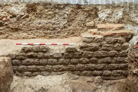 A section of the basilica&#39;s wall