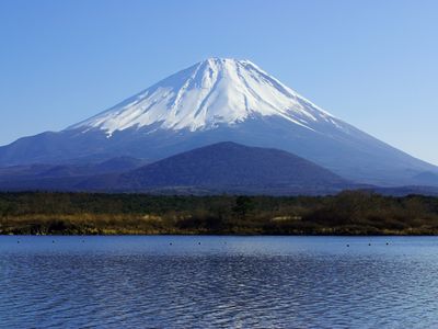&nbsp;Mount Fuji from Lake Shōji