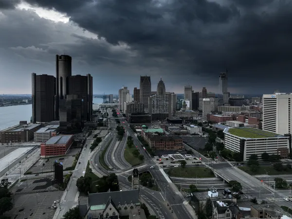 Heavy Weather over Downtown Detroit thumbnail