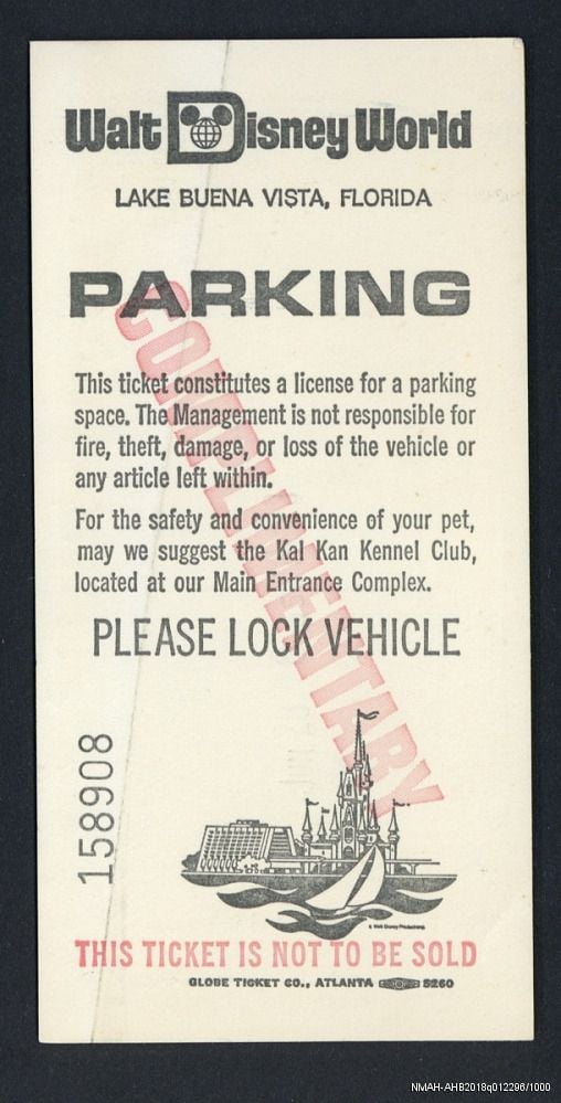 Parking Pass Walt Disney World