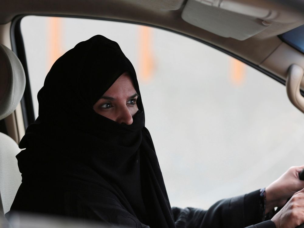 Saudi woman driving