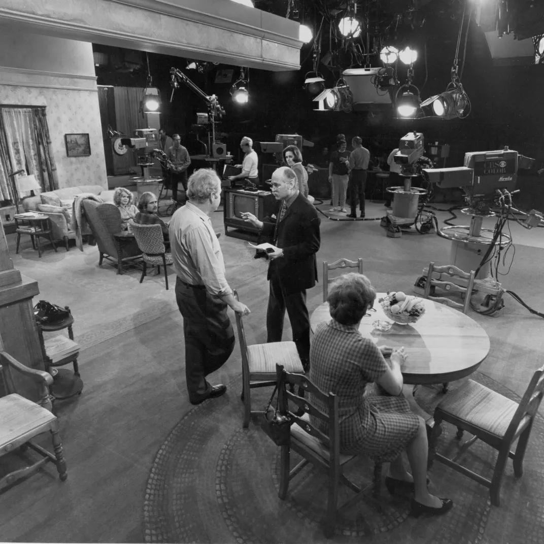 Lear on the set of All In The Family