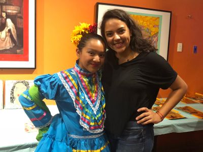 Young Ambassador, Yesenia Muñoz at the children’s baile folklórico performance. (Courtesy of the National Museum of Mexican Art.)