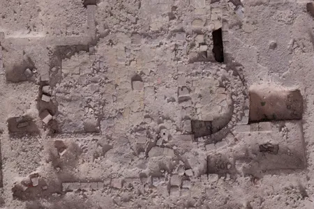 The building&#39;s shape is square-like, while Christian churches tend to be rectangular.