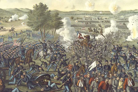 Print.  Battle of Gettysburg.  AF*65353M.