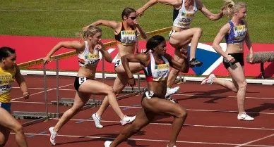 Can you predict how fast these women will run the 100m hurdles? Math might.