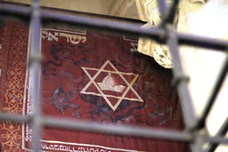 The historical flag of Prague's Jewish community.