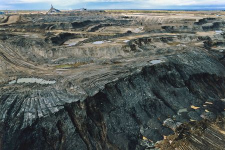 A tar sands mine in Alberta
