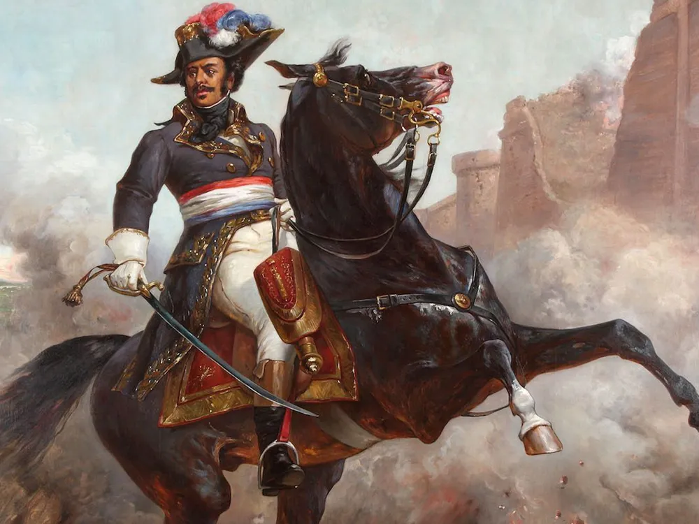 An equestrian portrait of General Thomas-Alexandre Dumas, father of the novelist Alexandre Dumas