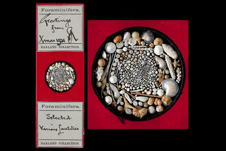 1921 Christmas greetings slide by Arthur Earland