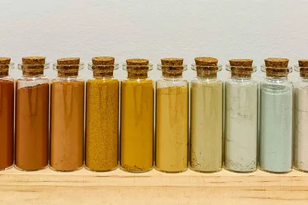 Soil samples collected throughout the western United States show the wide variety of minerals and colors belowground.