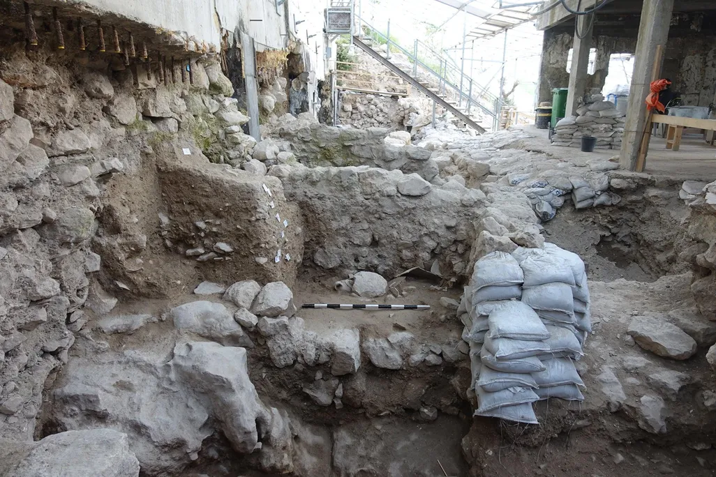 View of excavation site in Jerusalem