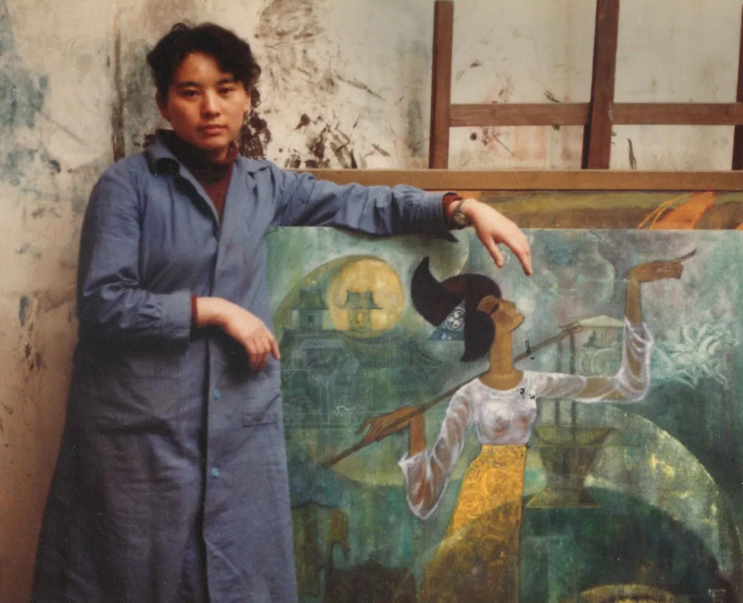 Hung Liu as a graduate studio