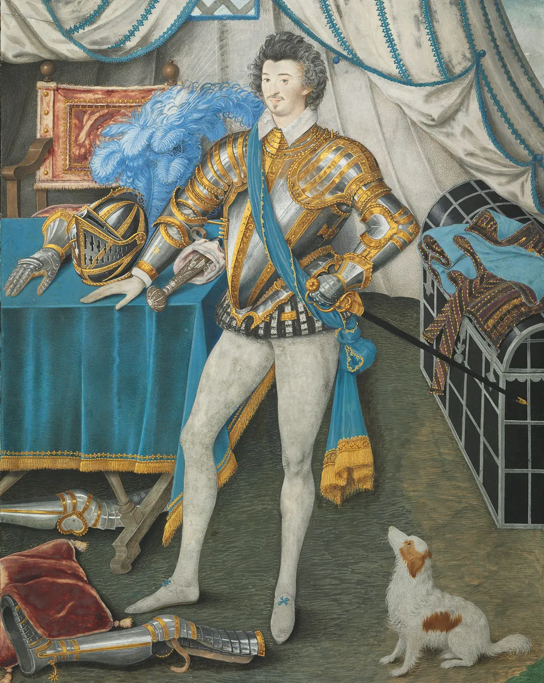 Nicholas Hilliard, Sir Anthony Mildmay, Knight of Apethorpe, Northamptonshire, circa 1590–1593