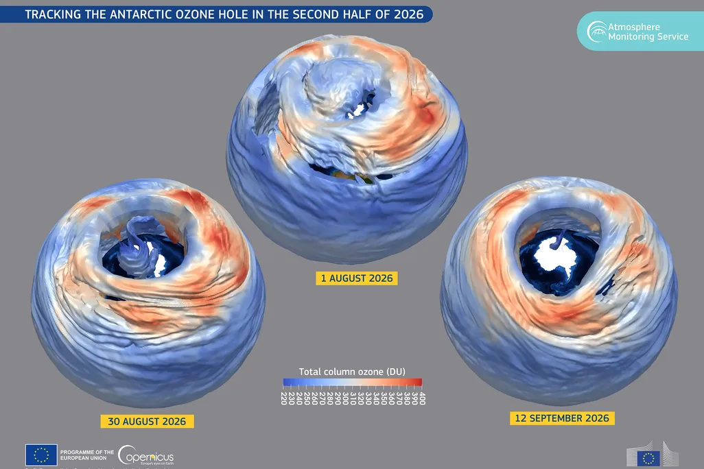 Tracking the ozone hole in late 2026