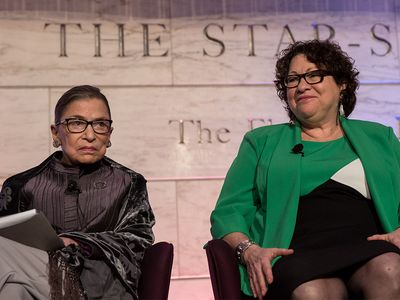 Associate Justices Ruth Bader Ginsburg and Sonia Sotomayor at the National Museum of American History discusses the dining traditions at the Supreme Court.