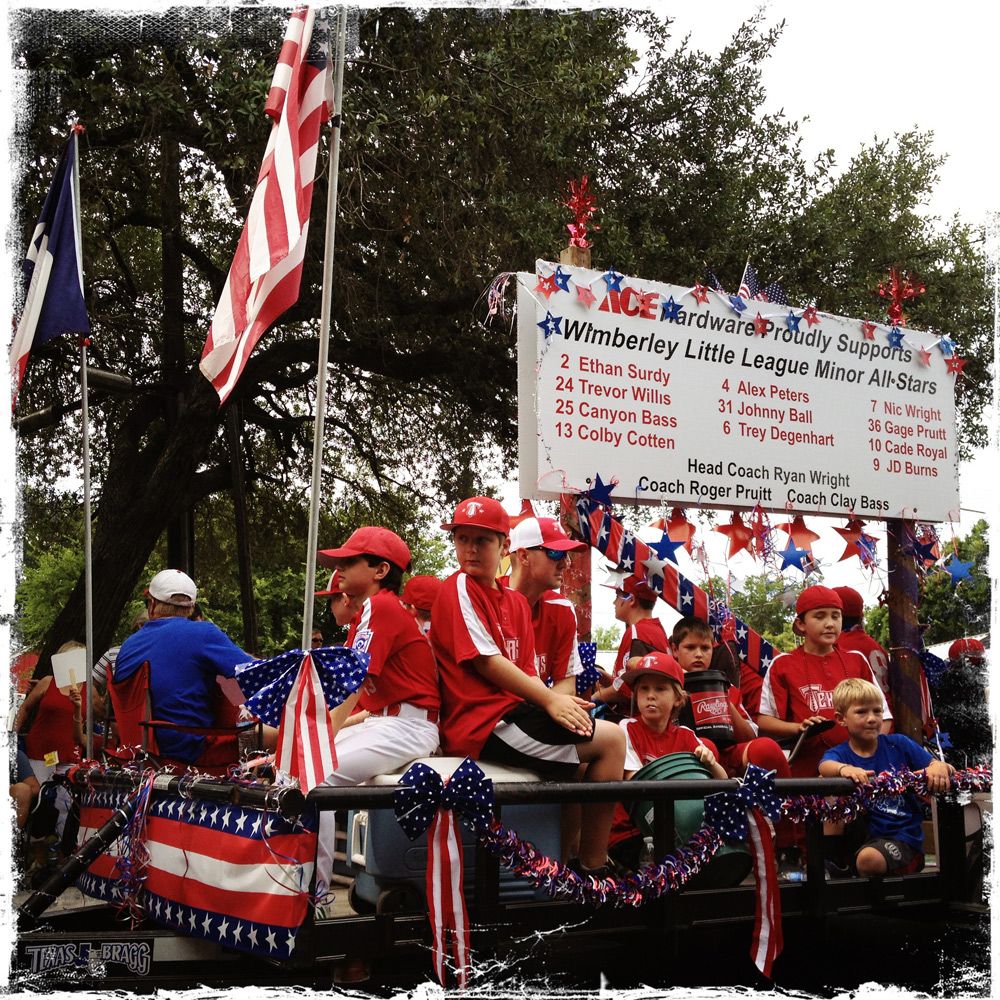 Wimberley Little League float in Fourth of July parade Smithsonian