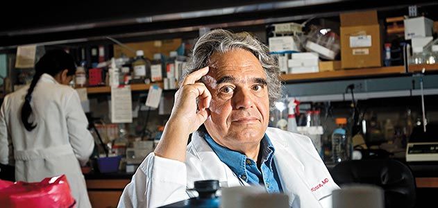 Dr Carlo Croce in his lab