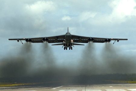 The B-52 bomber, still airborne after all these years.