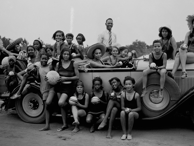Participants in a YWCA camp for girls in Highland Beach, Maryland, in 1930
