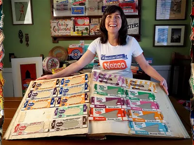 Candy Wrapper Museum curator Darlene Lacey was 15 when she started collecting for her &quot;roadside attraction.&quot; Building the online museum has led to all kinds of surprises&mdash;including being sent a Necco scrapbook saved from a dumpster (pictured above).