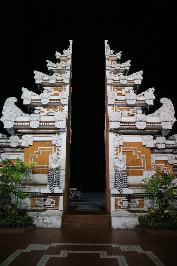 Balinese split gates at the airport thumbnail