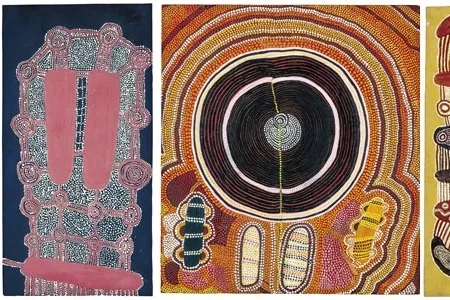 In 1972, with assistance from an art teacher, 11 men formed a cooperative called Papunya Tula Artists.  By 1974 the group had grown to 40.