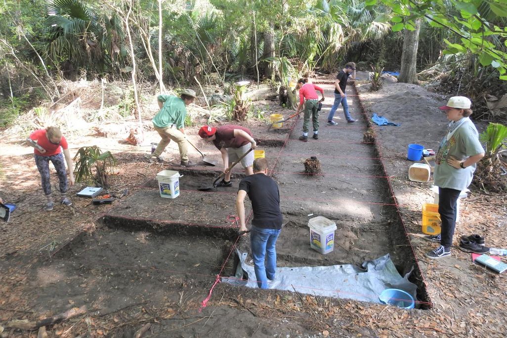 Archaeologists Inspect the Site 