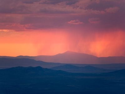 A summer thunderstorm in Utah