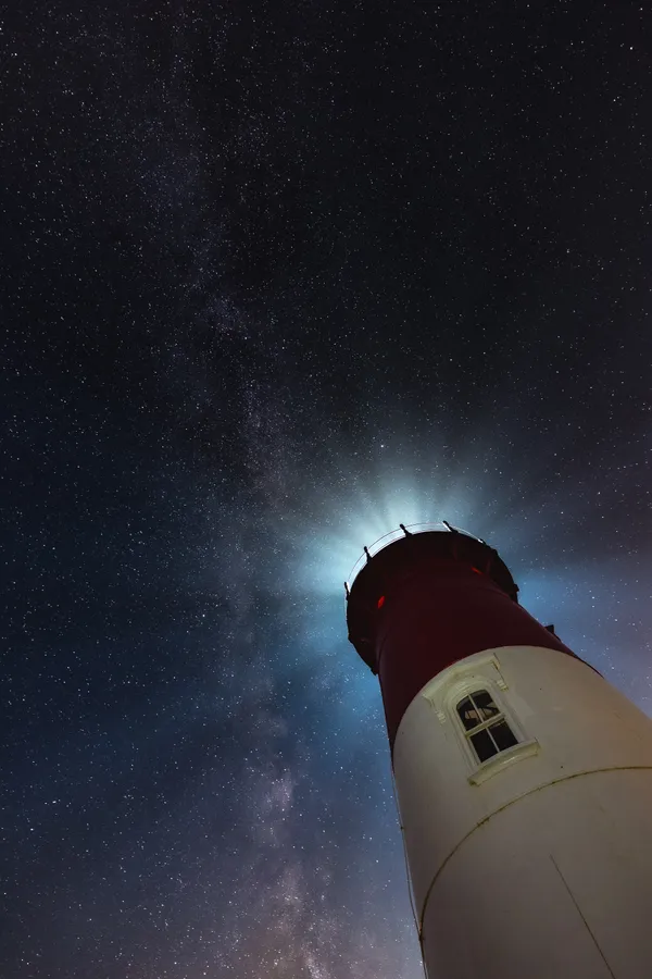 Milky Way with Highland Lighthouse thumbnail