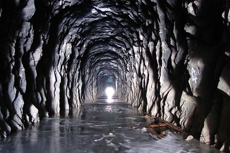 During the 1860s, Chinese laborers dug extensive tunnels through the Sierra Nevada mountains.