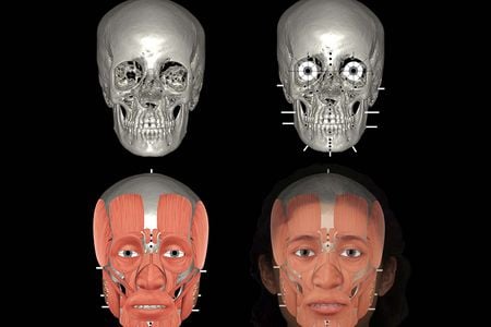 To recreate the face of a pregnant Egyptian woman, Hew Morrison first digitally mapped her skull, then added muscles and soft tissues&mdash;and, finally, the most subjective element: the eyes.