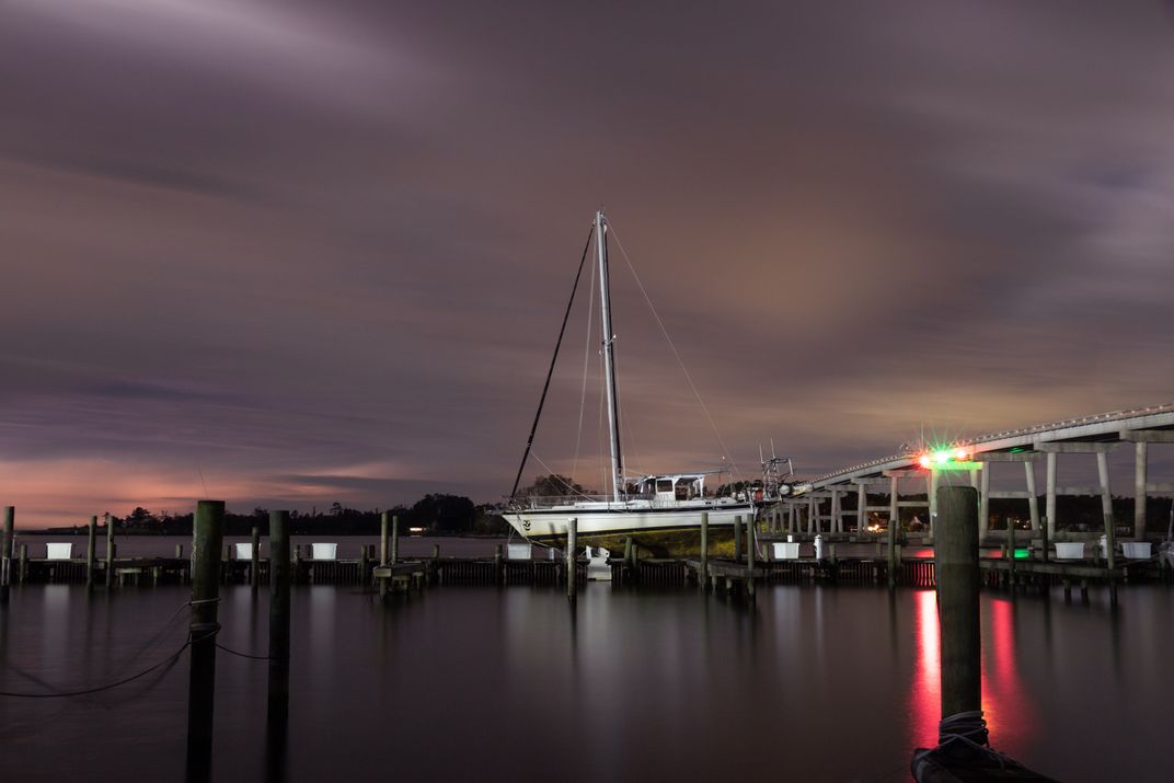 Stranded Sailboat in Oriental, NC Smithsonian Photo Contest
