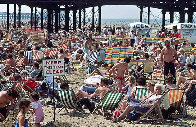 Blackpool England beach