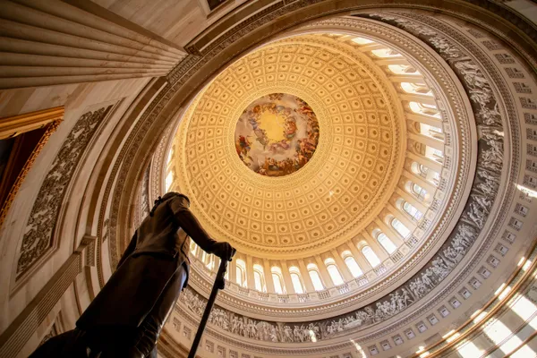 View of Capitol dome from a side thumbnail