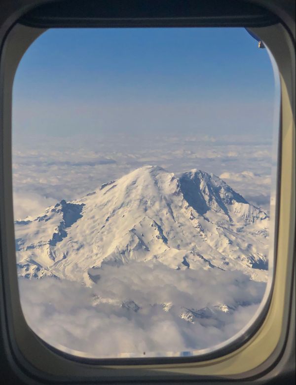 Mount Rainier above the clouds. thumbnail