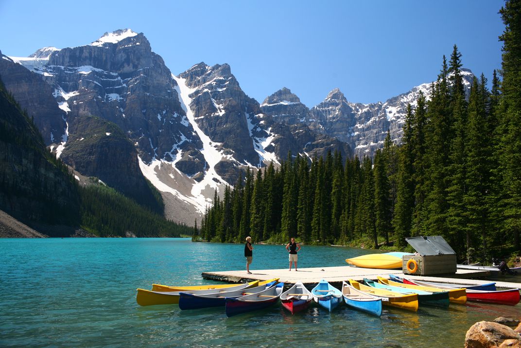 Moraine Lake, near Banff Springs Hotel