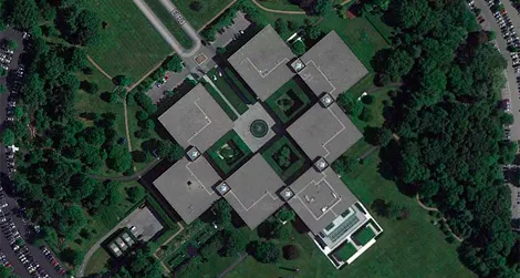 An aerial view of the PepsiCo World Headquarters in Purchase, NY