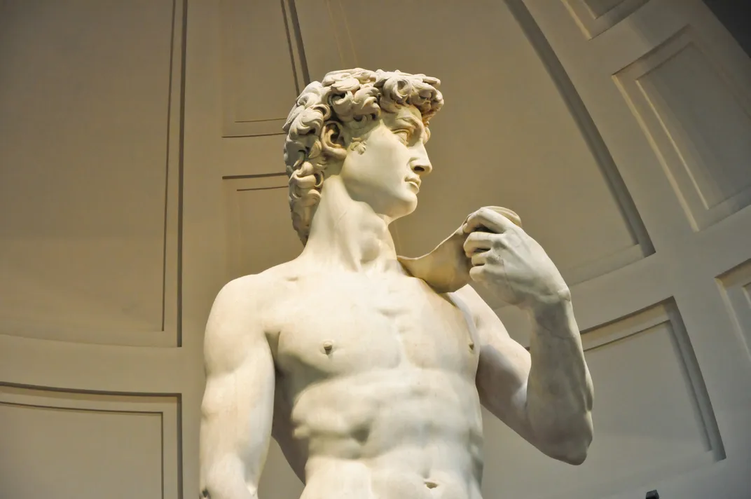 Michelangelo's <i>David</I>, the Accademia Gallery, Florence