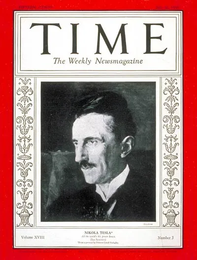 Tesla on the cover of Time magazine in 1931